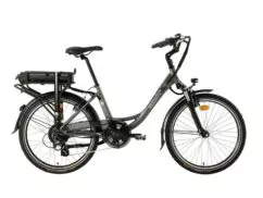 Neomouv Facelia Electric City Bike Step Through, 24in Wheel - Graphite