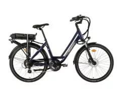 Neomouv Carlina Hybrid City Electric Bike, 45cm Frame, 26in Wheel - Dark Blue