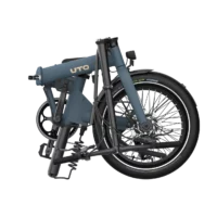 UTO Afternoon 20in Wheel Origins Folding Electric Bike - Blue - Image 2