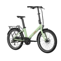 UTO Evening 24in Wheel Origins Semi Folding Electric Bike - Sage Green - Image 2