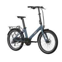 UTO Evening 24in Wheel Origins Semi Folding Electric Bike - Blue - Image 2