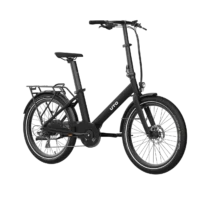 UTO Evening 24in Wheel Origins Semi Folding Electric Bike - Black - Image 2