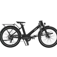 UTO Evening 24in Wheel Origins Semi Folding Electric Bike - Black - Image 3