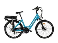 Neomouv Carlina Hybrid City Electric Bike 50cm Frame, 28in Wheel - Light Blue