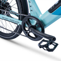 Ampere Deluxe 26" Step Through Hybrid Electric Bike - Pearl Blue - Image 2
