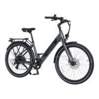 Ampere Deluxe 26" Step Through Hybrid Electric Bike - Graphite Grey - Image 2