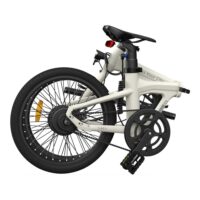 ADO Air 20 Lightweight Folding Electric Bike, 9.6Ah - Ivory White - Image 2