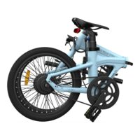 ADO Air 20 Lightweight Folding Electric Bike, 9.6Ah - Blue - Image 2