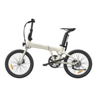ADO Air 20 Lightweight Folding Electric Bike, 9.6Ah - Ivory White - Image 3