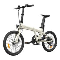 ADO Air 20 Lightweight Folding Electric Bike, 9.6Ah - Ivory White - Image 5