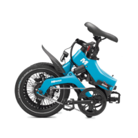 MiRider One 16" Folding Electric Bike - Azure Blue - Image 2