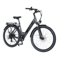 Ampere Deluxe Pro Hybrid Step Through Electric Bike, 700c Wheel - Grey - Image 2