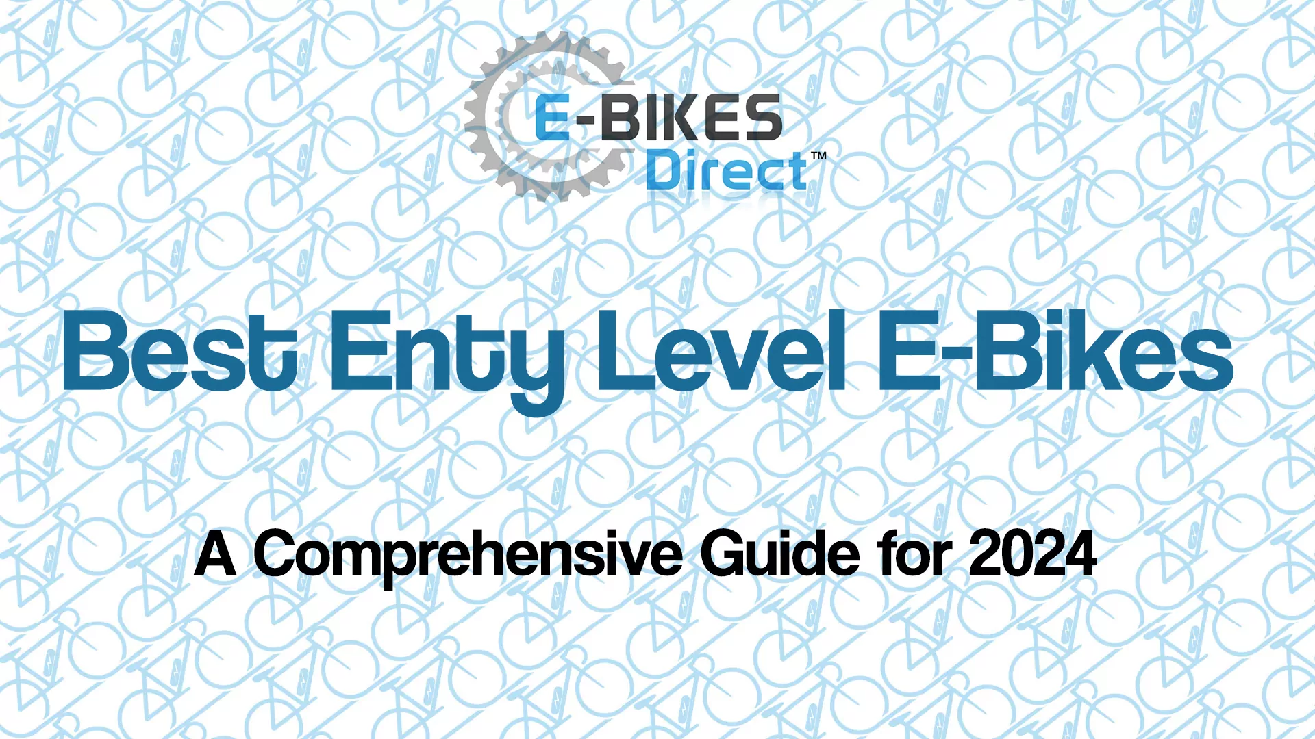 Entry Level E-Bikes 2024