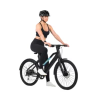 D&D City Step Through Electric Bike, 460Wh, 700c Wheel - Black/Baby Blue - Image 3