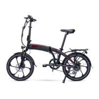Ampere Mode Electric Folding Bike - Black - Image 2