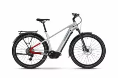 Haibike 2025 TREKKING 7 HIGH Hardtail Electric Mountain Bike - Grey/Red/Blue