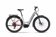 Haibike 2025 Trekking 7 Low Hardtail Electric Mountain Bike - Grey/Red/Blue