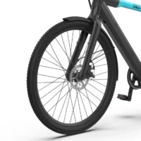Ex Demo D&D City Step Over Electric Bike, 460Wh, 700c Wheel - Black/Baby Blue - Image 10