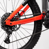 Haibike 2026 ALLMTN 4 Full Sus Electric Mountain Bike - Silver/Red/Black - Image 6