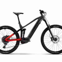 Haibike 2026 ALLMTN 4 Full Sus Electric Mountain Bike - Silver/Red/Black - Image 2