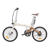 ADO Air Carbon Lightweight Folding Electric Bike, 9.6Ah - Latte - Image 4