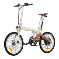 ADO Air Carbon Lightweight Folding Electric Bike, 9.6Ah - Latte - Image 2
