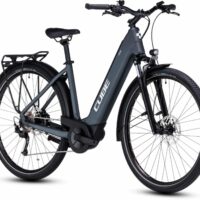 Cube Touring Hybrid One 500 Electric Bike - Grey/White Easy Entry - Image 2