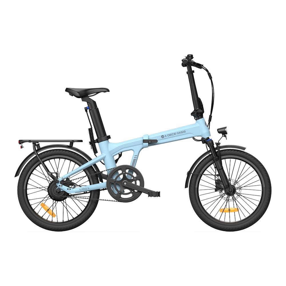 ADO Air 20 Pro Lightweight Folding Electric Bike, 9.6Ah - Blue