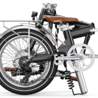 Eovolt Afternoon 20in Wheel Origins Vintage Folding Electric Bike - Satin Black - Image 2