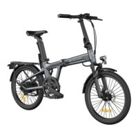 ADO Air 20 Ultra Lightweight Folding Electric Bike, 9.6Ah - Grey - Image 4