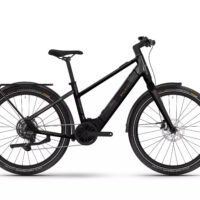 Raleigh Hockley High Step Electric Hybrid Bike, 400Wh - Gloss Black - Image 2