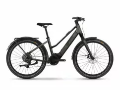 Raleigh Hockley Mid Step Electric Hybrid Bike, 400Wh - Gloss Black