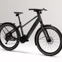 Raleigh Hockley High Step Electric Hybrid Bike, 400Wh - Gloss Black - Image 3