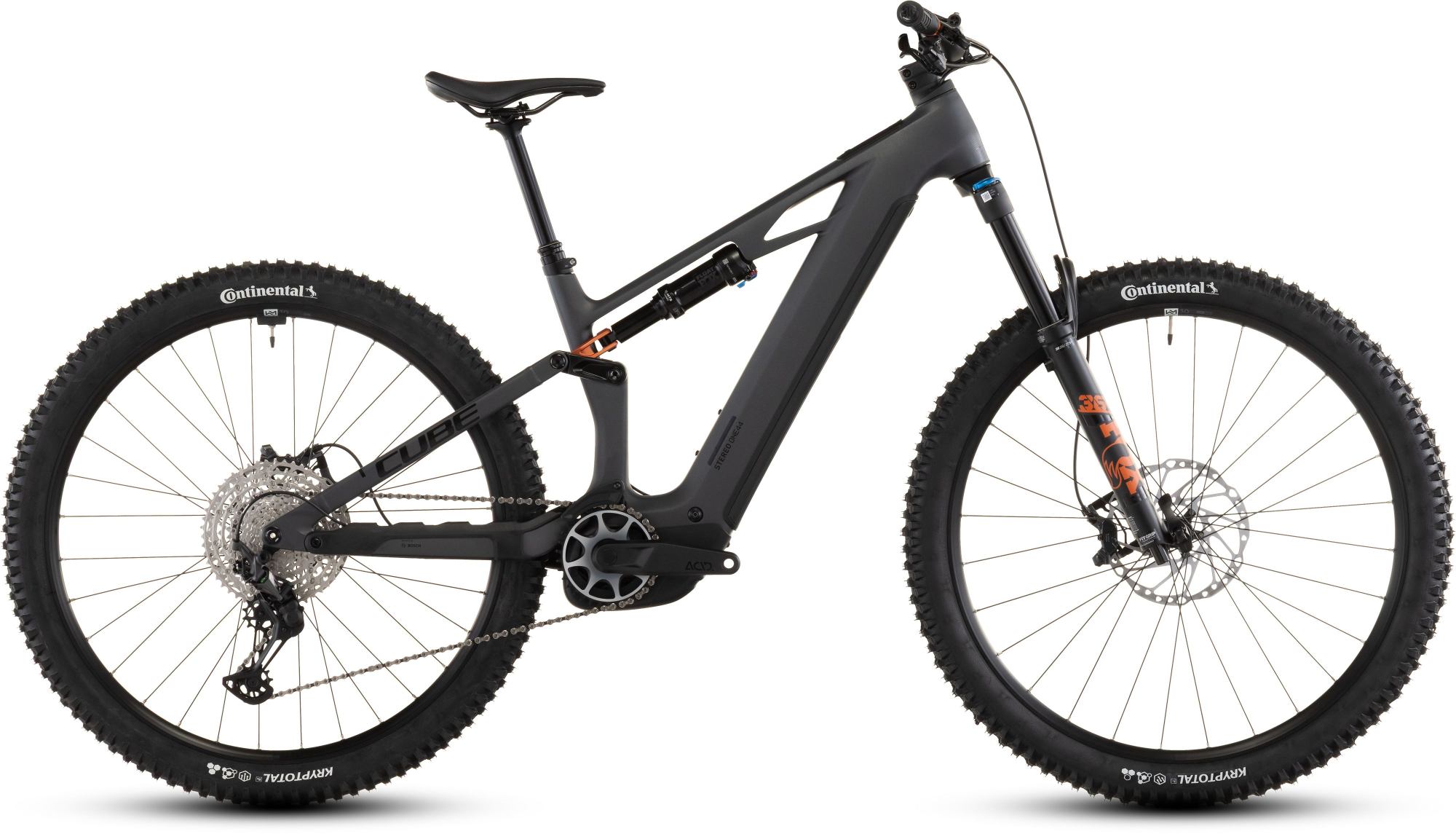 Cube 2026 Stereo Hybrid One44 Hpc Slx 800 - Slab Grey/Orange