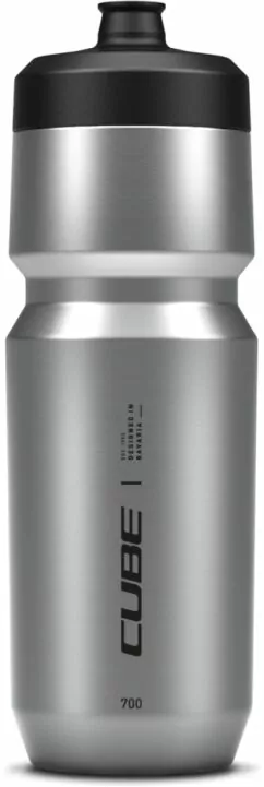 Cube Stainless Steel Bottle Arc Sport 700 Brushed Grey