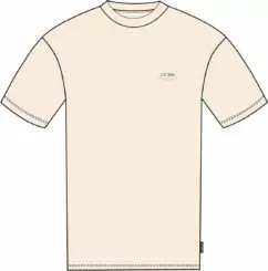 Cube Organic T-Shirt Club Dropshoulder Creme
