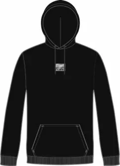 Cube Organic Hoodie Grid Black