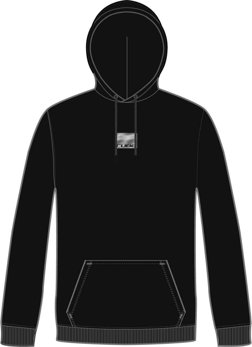 Cube Organic Hoodie Grid Black