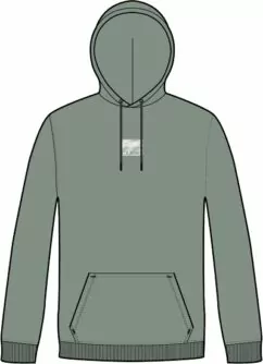 Cube Organic Hoodie Grid Light Green