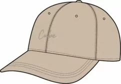 Cube Cap 6 Panel Washed Washed Beige