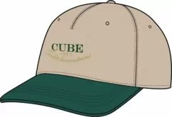 Cube Club Cap - Creme/Green
