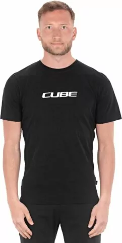 Cube Organic T-Shirt Classic Logo Black