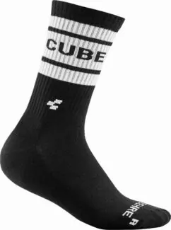 Cube Socks After Race High Cut - Black/White