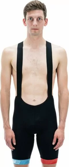 Cube Teamline Bib Shorts - Black/Blue/Red