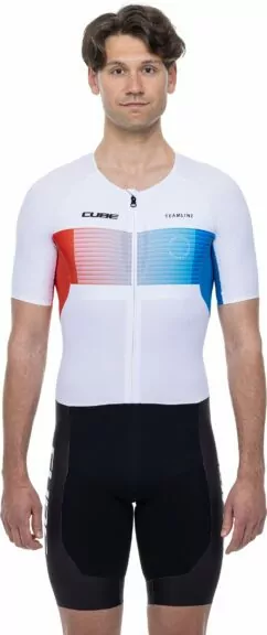 Cube Teamline Tri Suit - Black/Blue/White