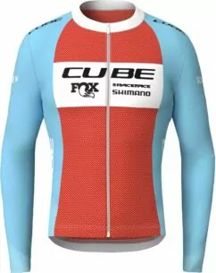 Cube Road/Xc Jersey X Factory Racing L/S - Blue/Orange