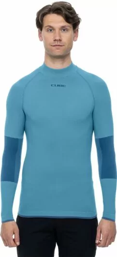 Cube Baselayer Race Be Warm - L/S Blue
