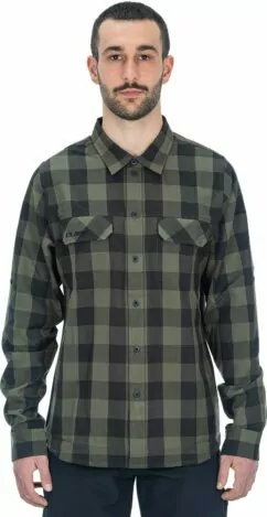 Cube Work Shirt - L/S Olive Check