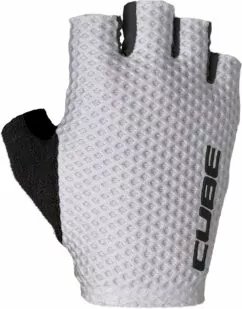 Cube Gloves Race Short Finger White