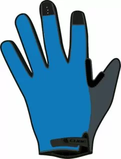 Cube Gloves Gravity Long Finger X Actionteam Topas Blue